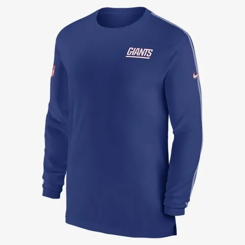 New York Giants Sideline Coach мужские Nike Dri-FIT NFL Long-Sleeve Top синий