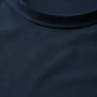Nike One Fitted женская Dri-FIT Short-Sleeve Cropped Top синий