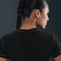 Nike Sportswear Chill Knit жіноча Slim Cropped Top колір чорний