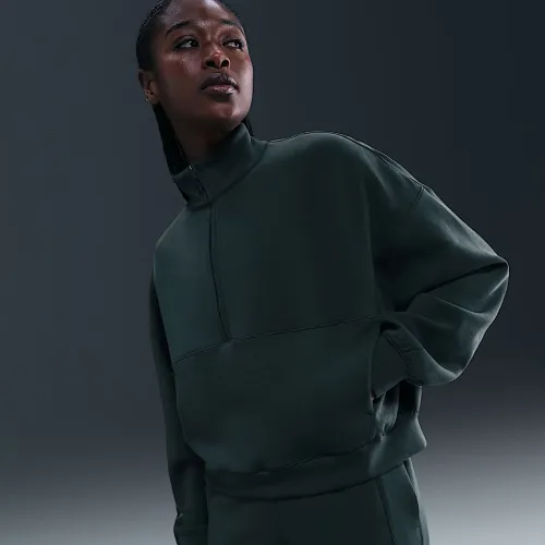 Nike 24.7 ImpossiblySoft жіноча Dri-FIT оверсайз 1/2-Zip Top колір зелений