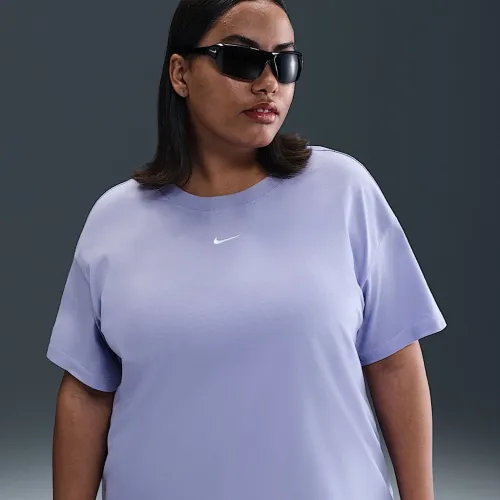 Nike Sportswear Essential женская футболка (большие размеры) цвет фиолетовый