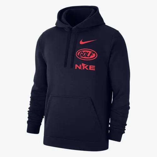 Nike Club мужские для гольфа Fleece Pullover Толстовка с капюшоном синий