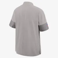 Miami Dolphins Sideline Coach чоловічі Nike NFL 1/2-Zip Short-Sleeve Hooded Куртка колір сірий
