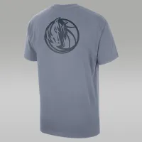 Nike Dallas Mavericks Courtside Statement Edition чоловічі Jordan NBA футболка блакитний