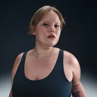 Nike Zenvy Rib жіноча Light-Support Non-Padded Longline Sports Bra (великі розміри) блакитний