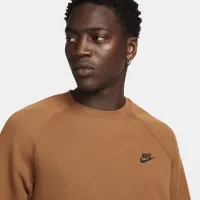Nike Sportswear Tech Fleece мужские Crew цвет коричневый