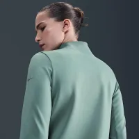 Nike One жіноча Therma-FIT 1/2-Zip Mid Layer колір зелений