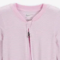 Nike Baby Essentials Baby (0-9M) Striped Footed Coverall Pink
