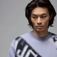 Nike Jordan MVP чоловічі Crew-Neck Fleece світшот колір фіолетовий