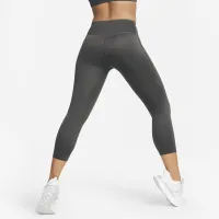 Nike Go жіноча Firm-Support Mid-Rise Cropped лосіни з кишенямиколір коричневий