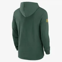 цвет зеленый Bay Packers Sideline мужские Nike Dri-FIT NFL Long-Sleeve Hooded Top цвет зеленый