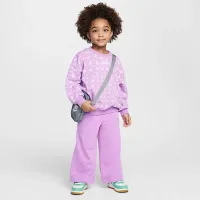Nike Essentials Toddler Printed French Terry Crew Top цвет фиолетовый