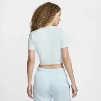Nike Sportswear Essential жіноча Slim Cropped футболка блакитний