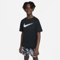 Nike Multi Big детские (для мальчиков) Dri-FIT Graphic тренировочные Top цвет черный