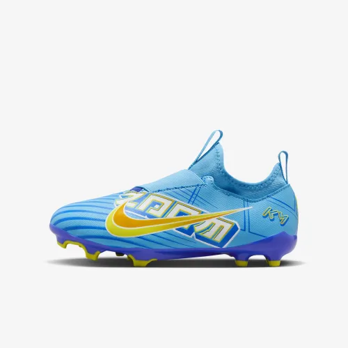 Nike Jr. Mercurial Zoom Vapor 15 Academy KM FG/MG Little/Big дитячі Low-Top футбольні бутси блакитний