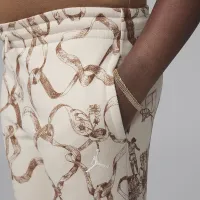 Nike Jordan Big дитячі Brooklyn Fleece Printed Pants колір коричневий