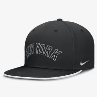 New York Yankees Primetime True чоловічі Nike Dri-FIT MLB Fitted Hat колір чорний