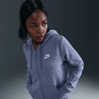 Nike Sportswear Club Fleece женская Full-Zip Толстовка с капюшоном синий