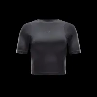 Nike Zenvy Rib женская Dri-FIT Short-Sleeve Top цвет черный