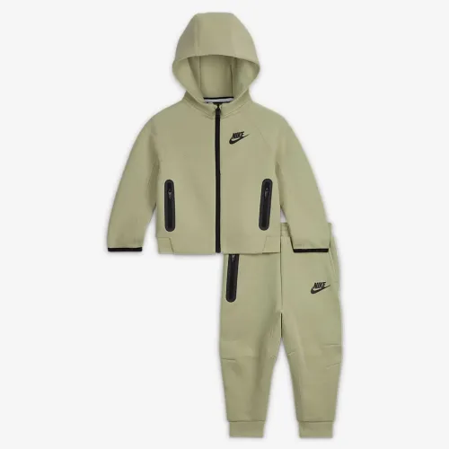 Nike Sportswear Tech Fleece Full-Zip набор Baby 2-Piece Толстовка с капюшоном набор цвет зеленый