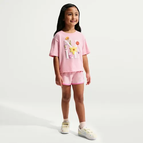 Nike Spring Into Floral Little дитячі Dri-FIT 2-Piece Tempo комплект Pink