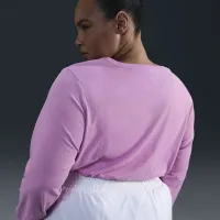 Nike Sportswear Club жіноча Long-Sleeve футболка (великі розміри) Pink