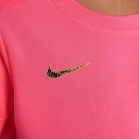Nike Dri-FIT Kylian Mbappé Little дитячі ACD25 Short Sleeve Top and шорти комплект Pink