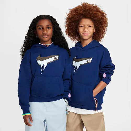 Nike SB EasyOn Big дитячі оверсайз Pullover Skate Толстовка з капюшоном блакитний