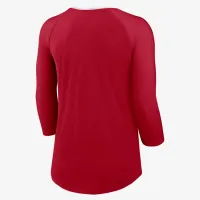 San Francisco 49ers женская Nike NFL 3/4-Sleeve футболка цвет красный