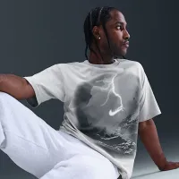 Nike Sportswear мужские Max90 футболка цвет серый