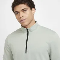 Nike Tour мужские 1/2-Zip для гольфа Top цвет зеленый