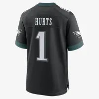 Jalen Hurts Philadelphia Eagles чоловічі Nike NFL Game Jersey колір чорний