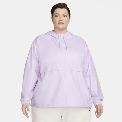 Nike Sportswear Essential Repel жіноча Woven Куртка (великі розміри) колір фіолетовий
