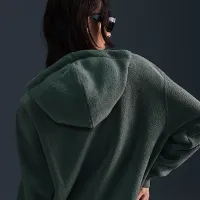 Nike Sportswear Phoenix Plush жіноча оверсайз Cozy Fleece Full-Zip Толстовка з капюшоном колір зелений