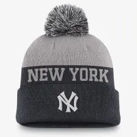 New York Yankees Rewind Peak чоловічі Nike MLB Cuffed Pom Beanie блакитний