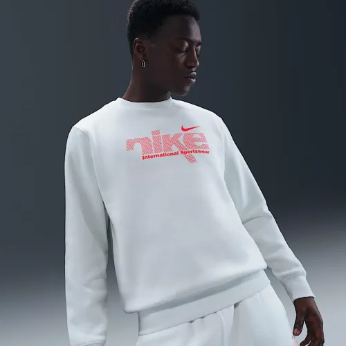 Nike Sportswear Club мужские Fleece Crew цвет белый