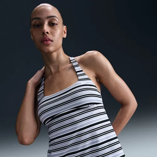 Nike Swim жіноча Square-Neck Tankini колір чорний