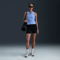 Nike Zenvy Rib жіноча Dri-FIT Tank Top блакитний