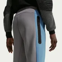 Nike Tech чоловічі Color-Block Open-Hem Fleece Pants колір чорний