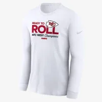 Kansas City Chiefs 2024 AFC West Champions Trophy Collection чоловічі Nike NFL Long-Sleeve футболка колір білий