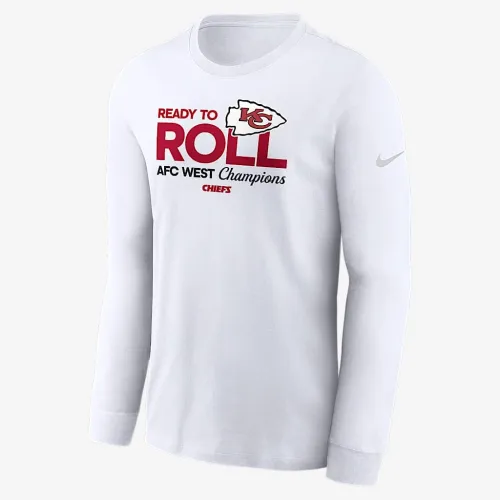 Kansas City Chiefs 2024 AFC West Champions Trophy Collection чоловічі Nike NFL Long-Sleeve футболка колір білий