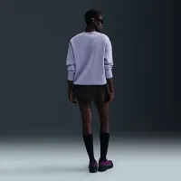Nike Sportswear Phoenix Fleece женская оверсайз Crew-Neck свитшот цвет фиолетовый