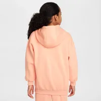 Nike Sportswear Club Fleece Big детские оверсайз Pullover Толстовка с капюшоном Orange