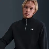 Nike Sportswear Club чоловічі 1/2-Zip Fleece Top колір чорний