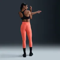 Nike Universa женская Medium-Support С высокой Талией 7/8 лосины с карманамиOrange