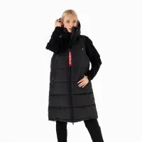 безрукавка Alpha Industries Long Puffer Vest WMN 10800203 - чорний
