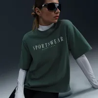 Nike Sportswear женская Boxy футболка цвет зеленый