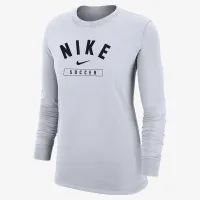 Nike Swoosh женская Soccer Long-Sleeve футболка цвет белый