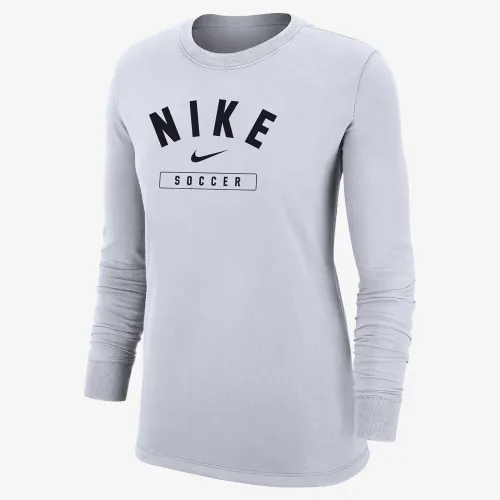 Nike Swoosh женская Soccer Long-Sleeve футболка цвет белый