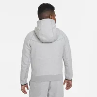 Nike Sportswear Tech Fleece Big дитячі (для хлопчиків) Full-Zip Толстовка з капюшоном (Extended Size) колір сірий